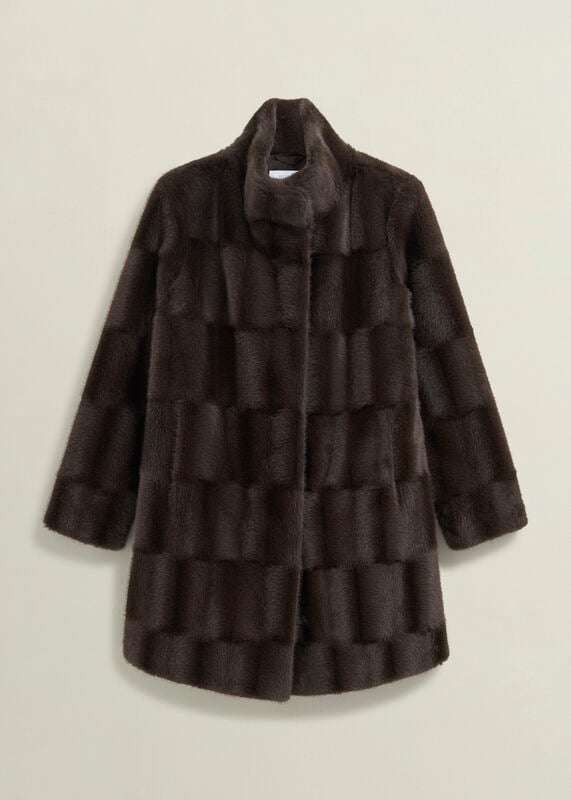 Petite Rosanne Faux Fur Coat