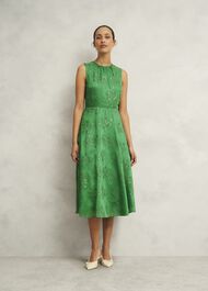Rachel Embroidered Dress, Cilantro Green, hi-res