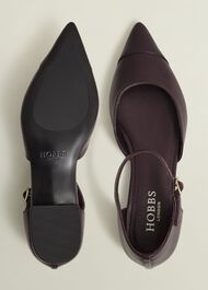 Seren Leather Flats, Malbec Purple, hi-res