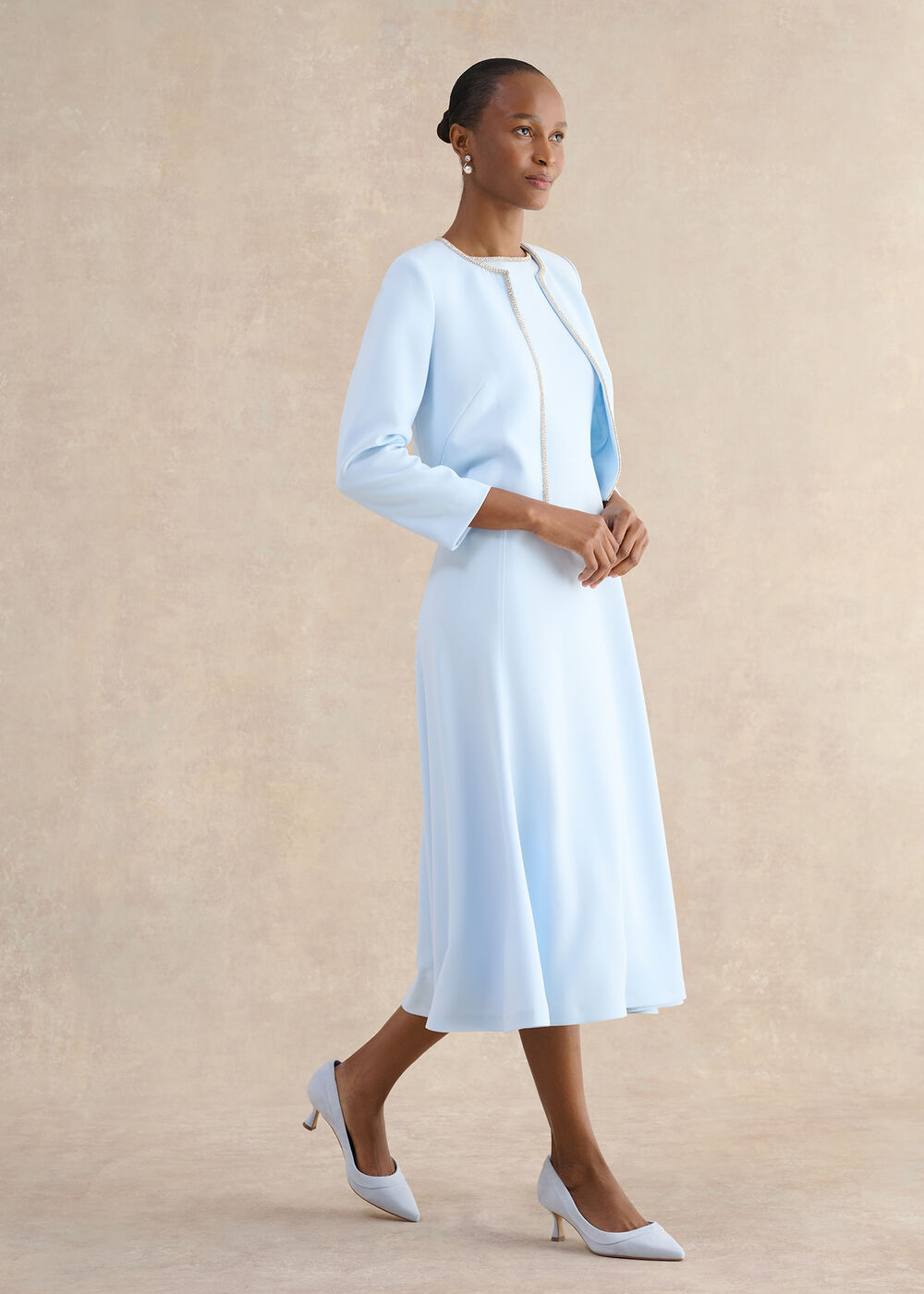 Beatrix Embellished Trimmed Jacket, Pale Blue, hi-res