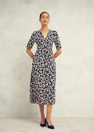 Bonnie Dress, Navy Cream, hi-res