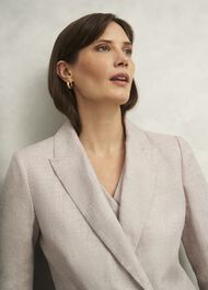 Alessia Linen Jacket, Neutral, hi-res