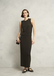 Olive Wentworth Wool Blend Knitted Tank Top, Dark Olive, hi-res