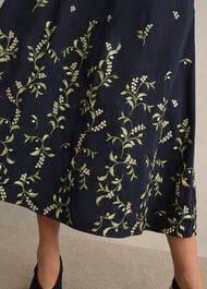 Annie Floral Embroidered Skirt, Midnight Multi, hi-res
