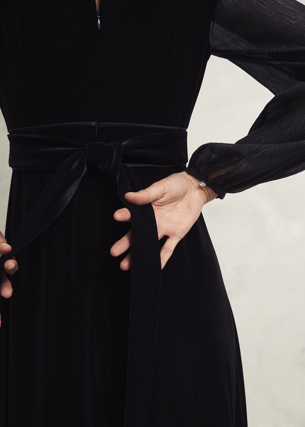 Marissa Dress, Hobbs Black, hi-res