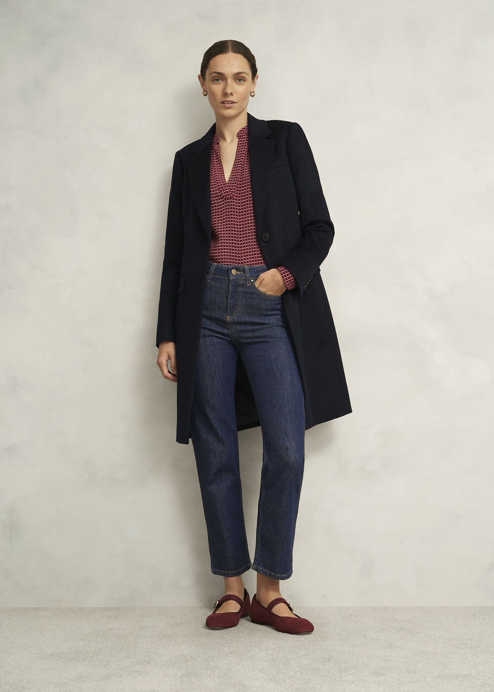 Shea Straight Jeans, Indigo, hi-res