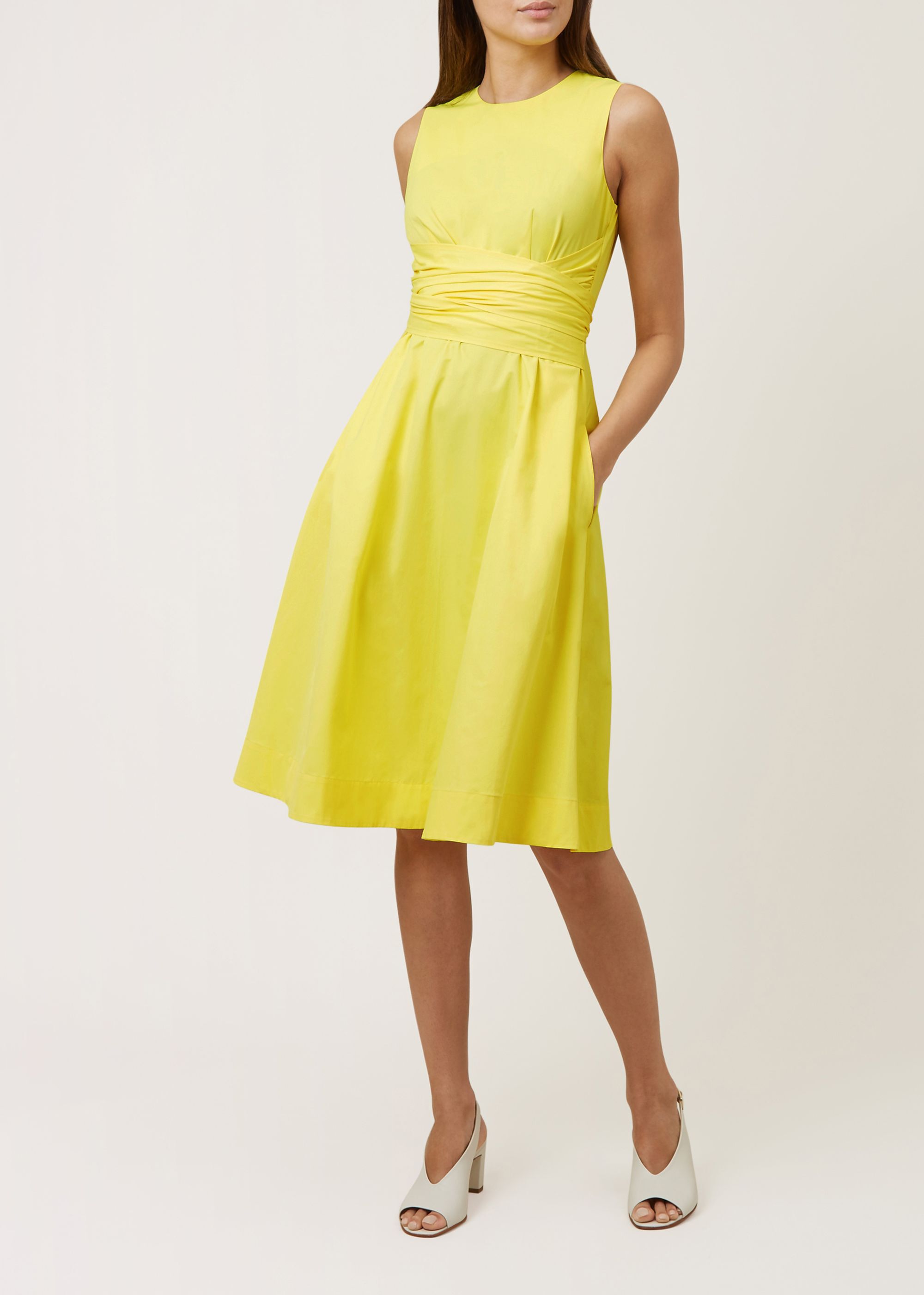 hobbs yellow dress