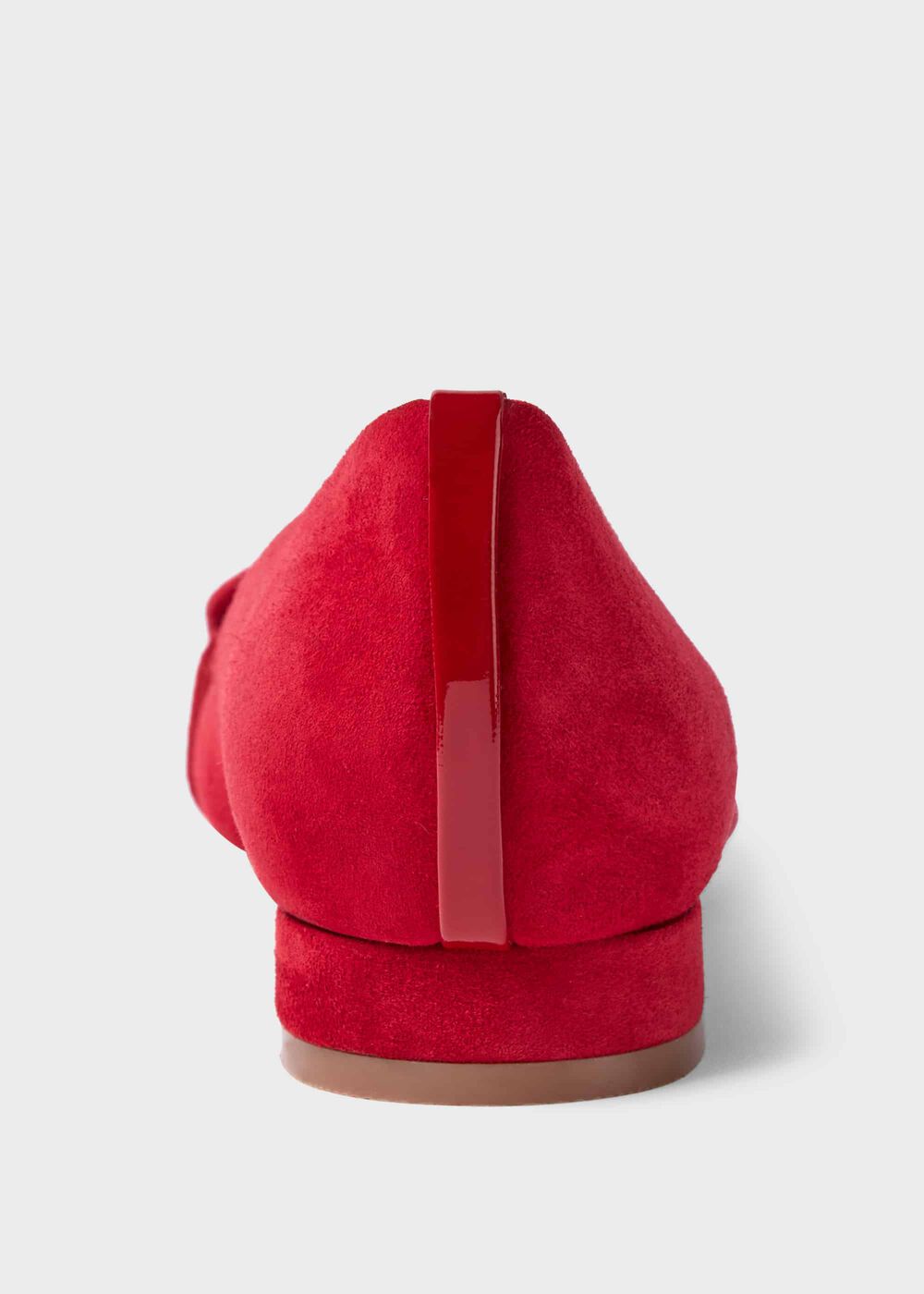 Alison Suede Flat, Red, hi-res