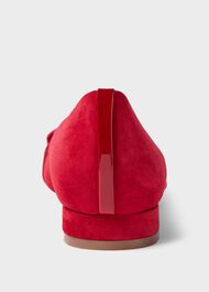 Alison Suede Flat, Red, hi-res