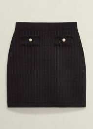 Sairey Sparkle Knitted Skirt , Black, hi-res
