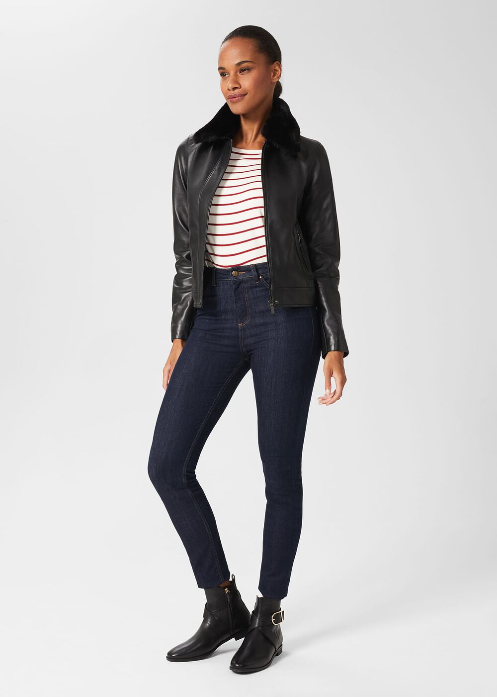 Ruthie Ankle Boots, Black, hi-res