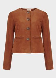 Mariette Suede Jacket, Toffee, hi-res