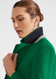 Petite Tilda Wool Coat, Malachite Green, hi-res