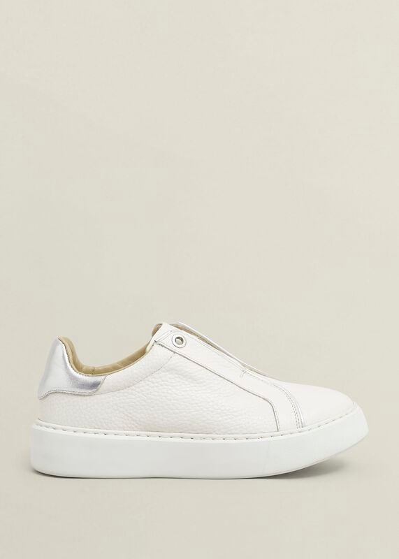 Greta Slip-On Leather Trainers