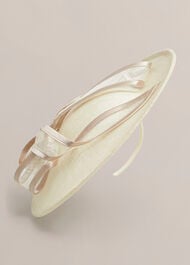 Ottilie Fascinator, Ivory Oyster, hi-res