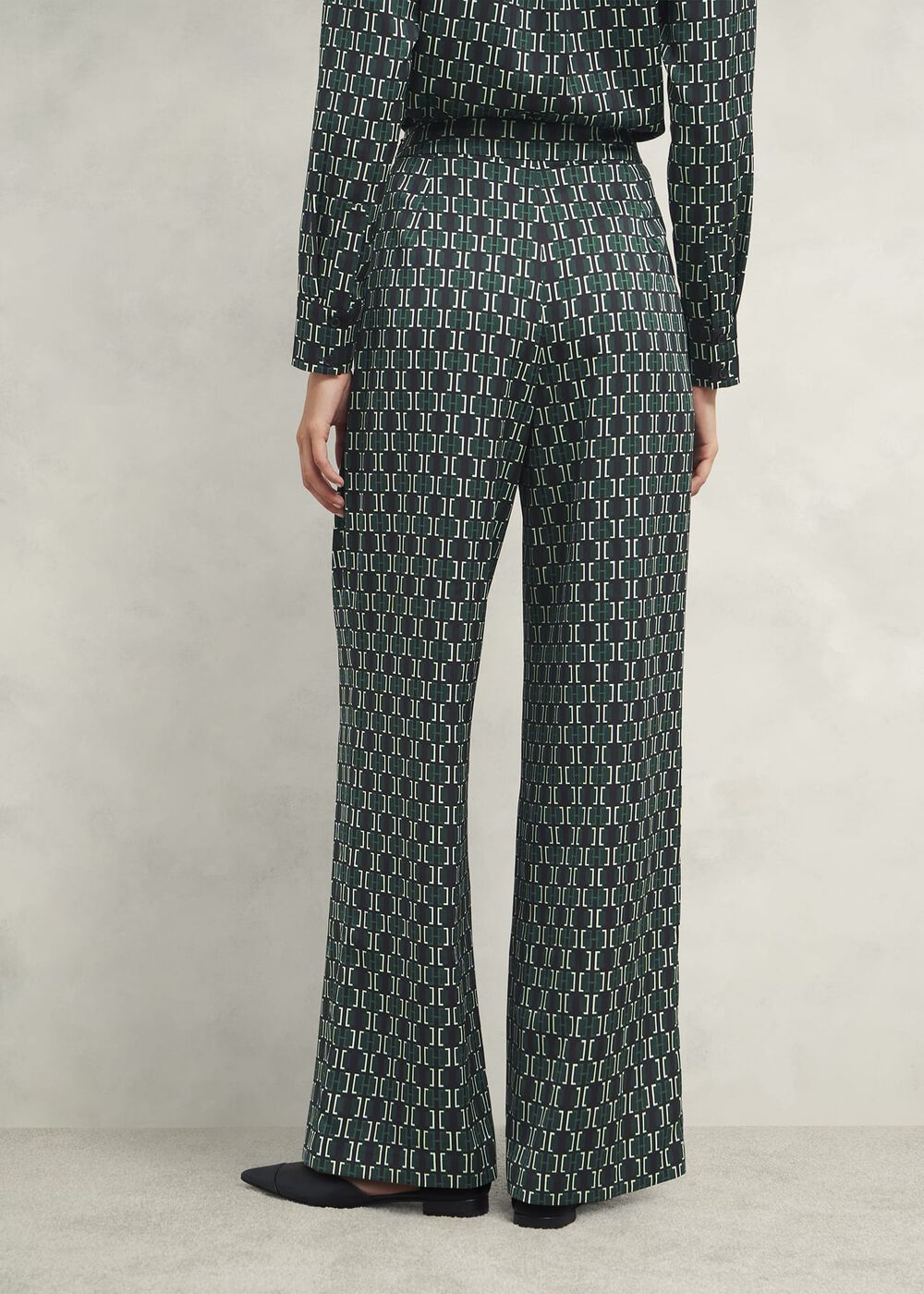 Finwell Satin Trousers, Multi, hi-res