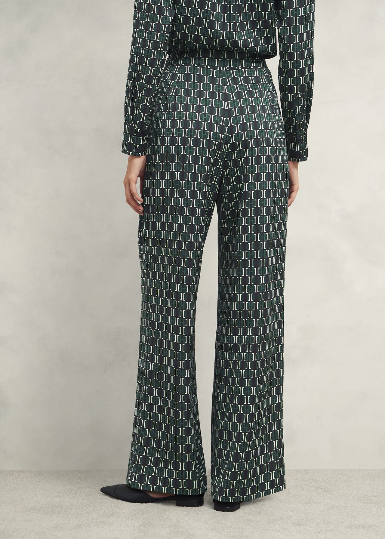 Finwell Satin Trousers, Multi, hi-res