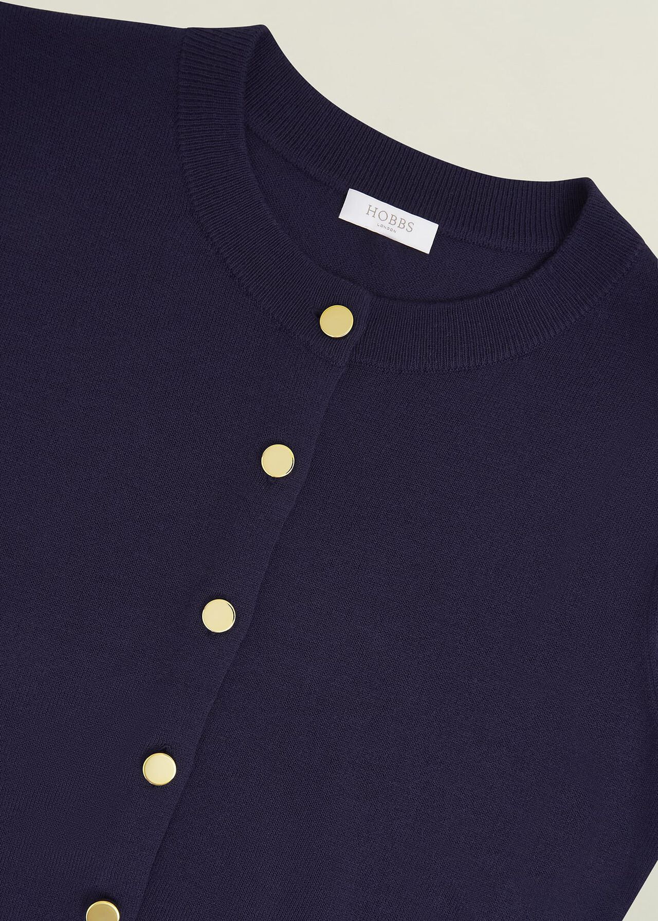 Leanne Cardigan With Wool, True Navy, hi-res