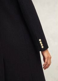 Wilma Wool Coat, Black, hi-res