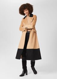 Jacqueline Coat, Camel Black, hi-res