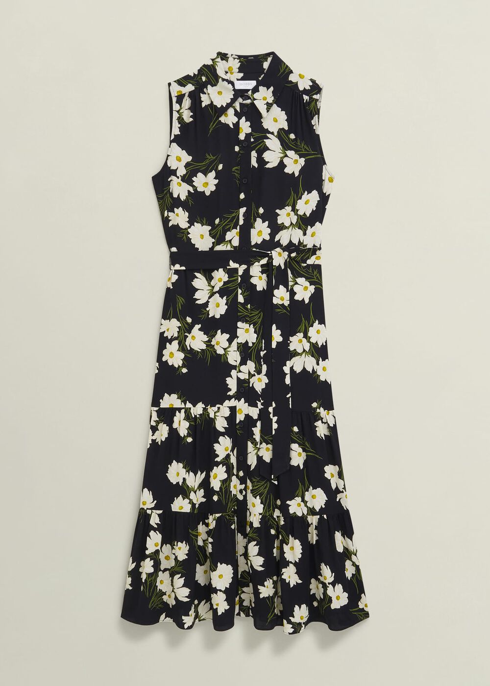 Petite Navy Floral Thea Midi Dress, Navy Multi, hi-res