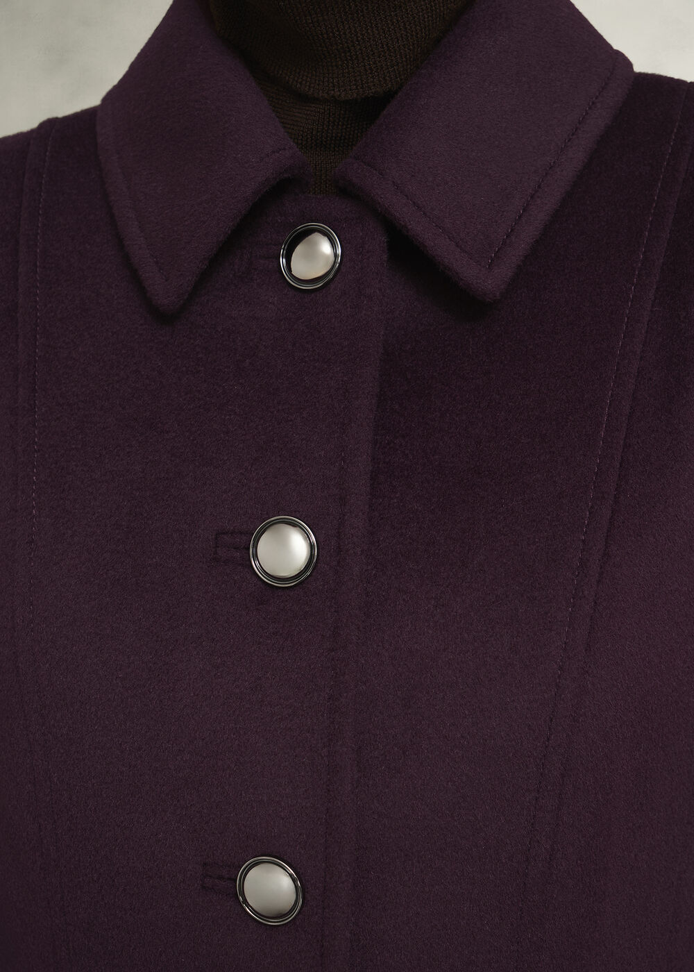 Petite Iona Wool Coat, Malbec Purple, hi-res