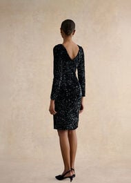 Sawyer Sequin Dress, Midnight Navy, hi-res