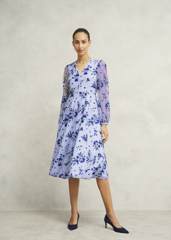 Petite Ella  Embroidered Dress