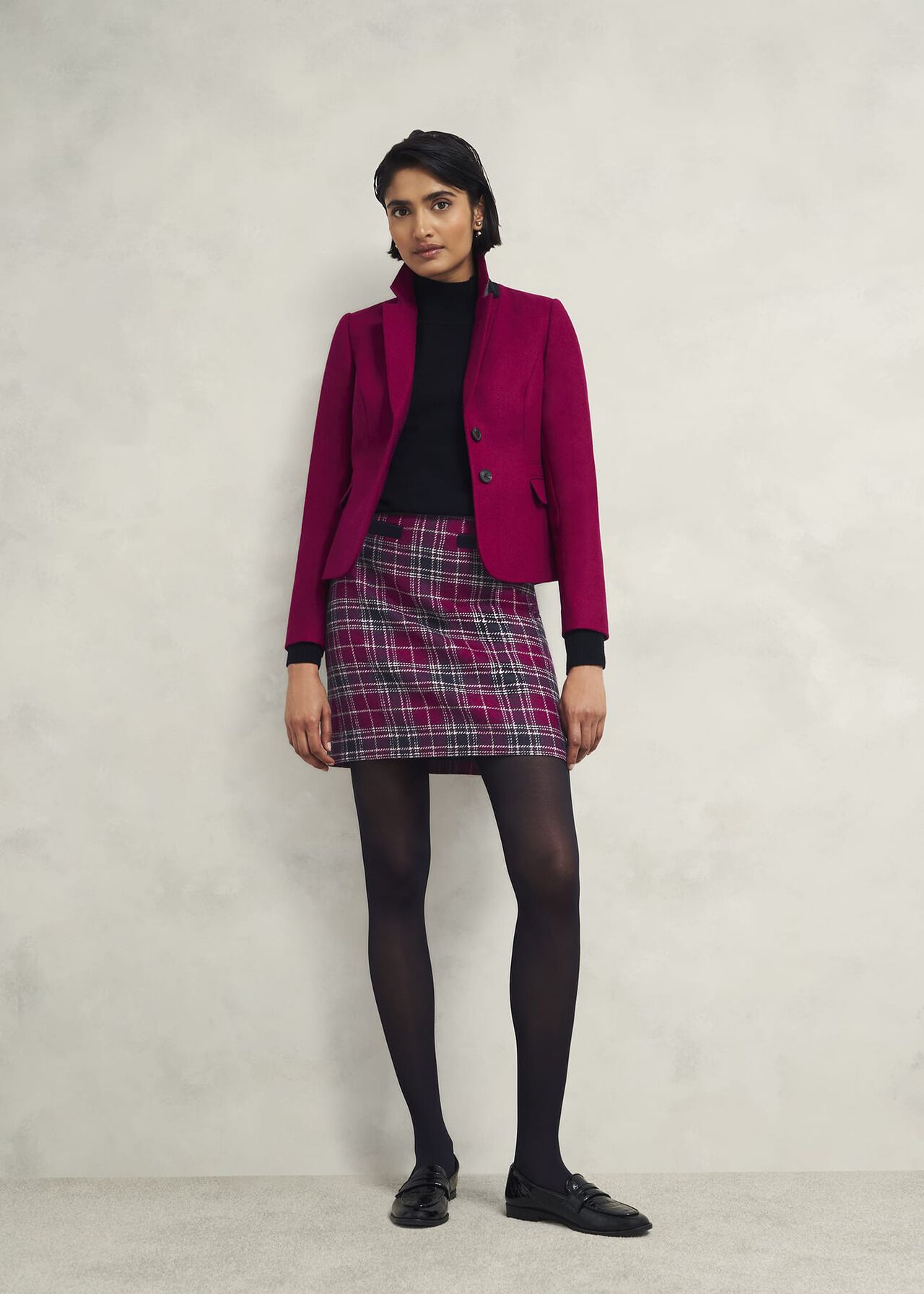 Ruthie Wool Skirt, Pink Multi, hi-res