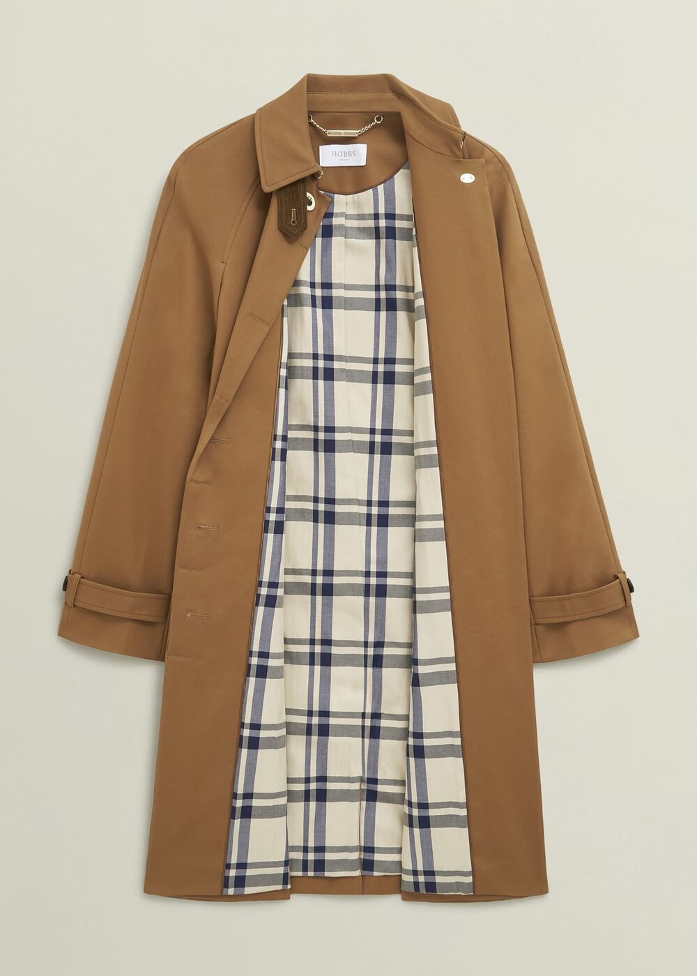 Vienna Shower Resistant Trench Coat, Cinnamon Brown, hi-res