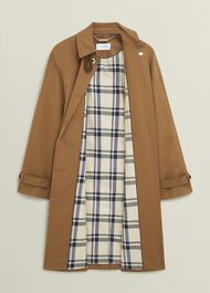 Vienna Shower Resistant Trench Coat, Cinnamon Brown, hi-res
