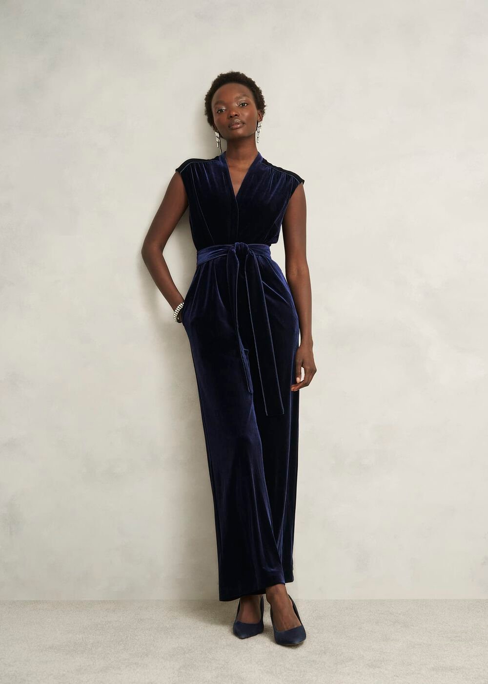 Olive Jumpsuit, Midnight Navy, hi-res