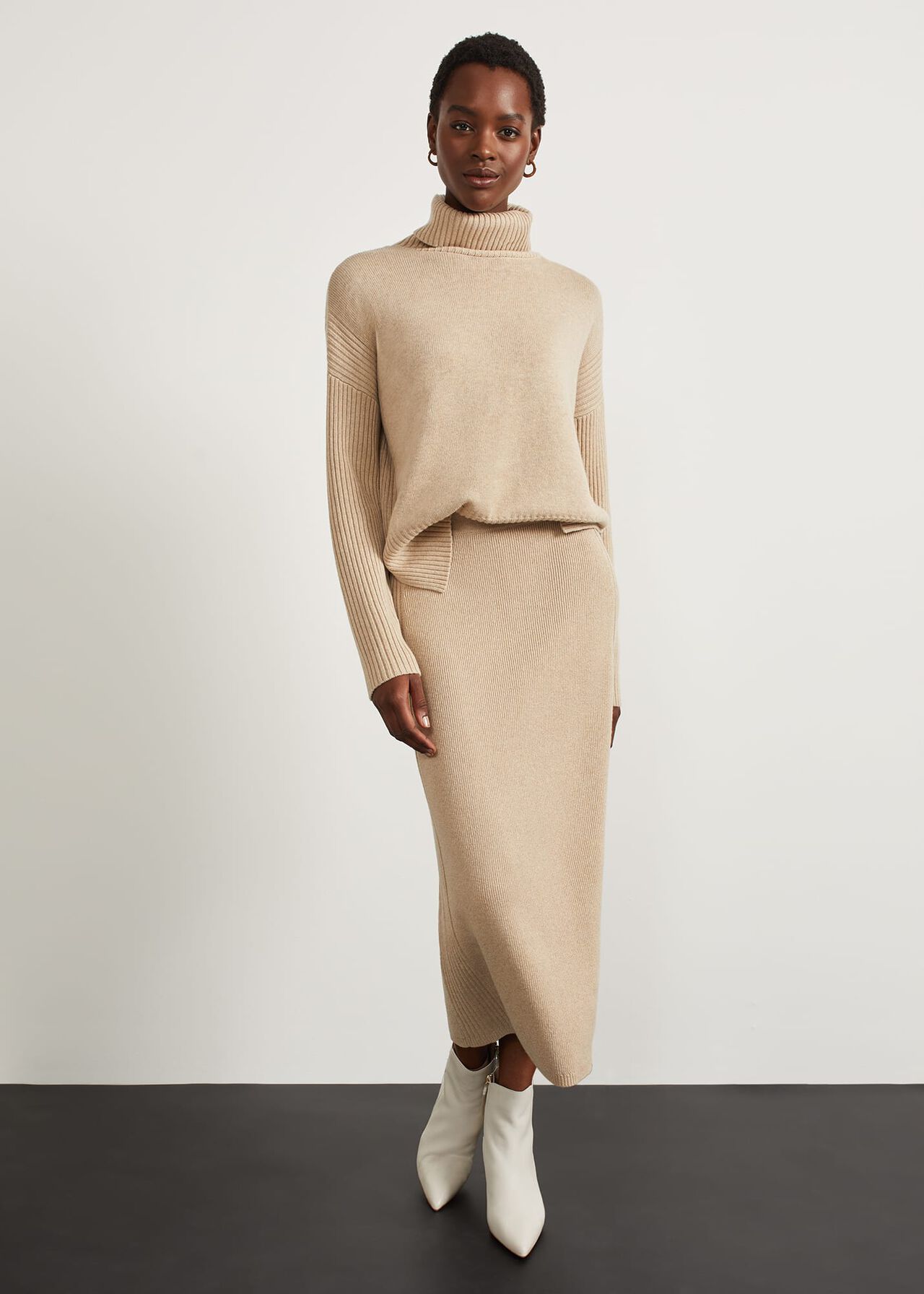 Lovell Co-Ord Wool Skirt | Cotton