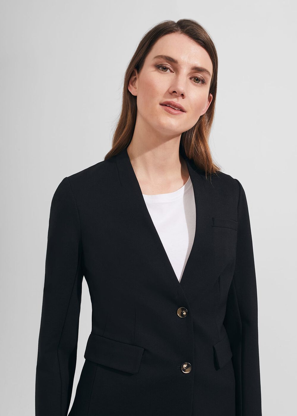 Adalee Ponte Blazer, Black, hi-res