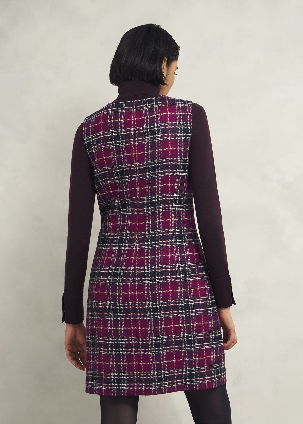 Petite Margot Wool Dress, Pink Multi, hi-res