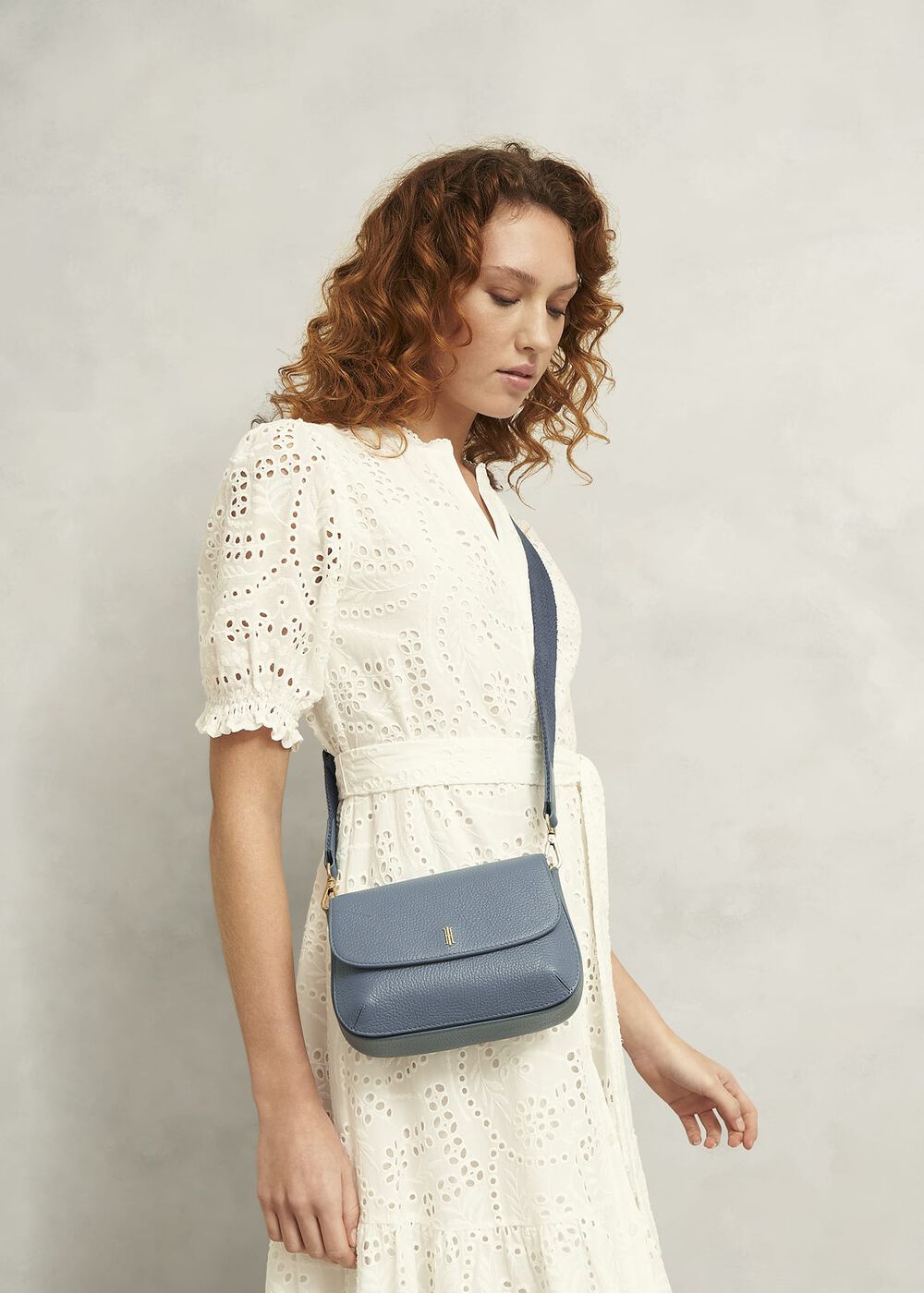Berwick Leather Crossbody Bag, Cornflower Blue, hi-res