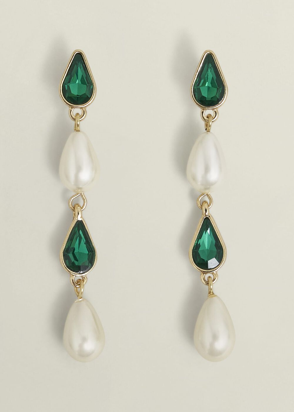 Laurie Earring, Gold Green, hi-res