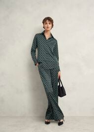 Finwell Satin Shirt, Multi, hi-res