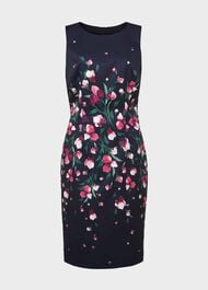 Petite Moira Floral Dress, Navy Multi, hi-res