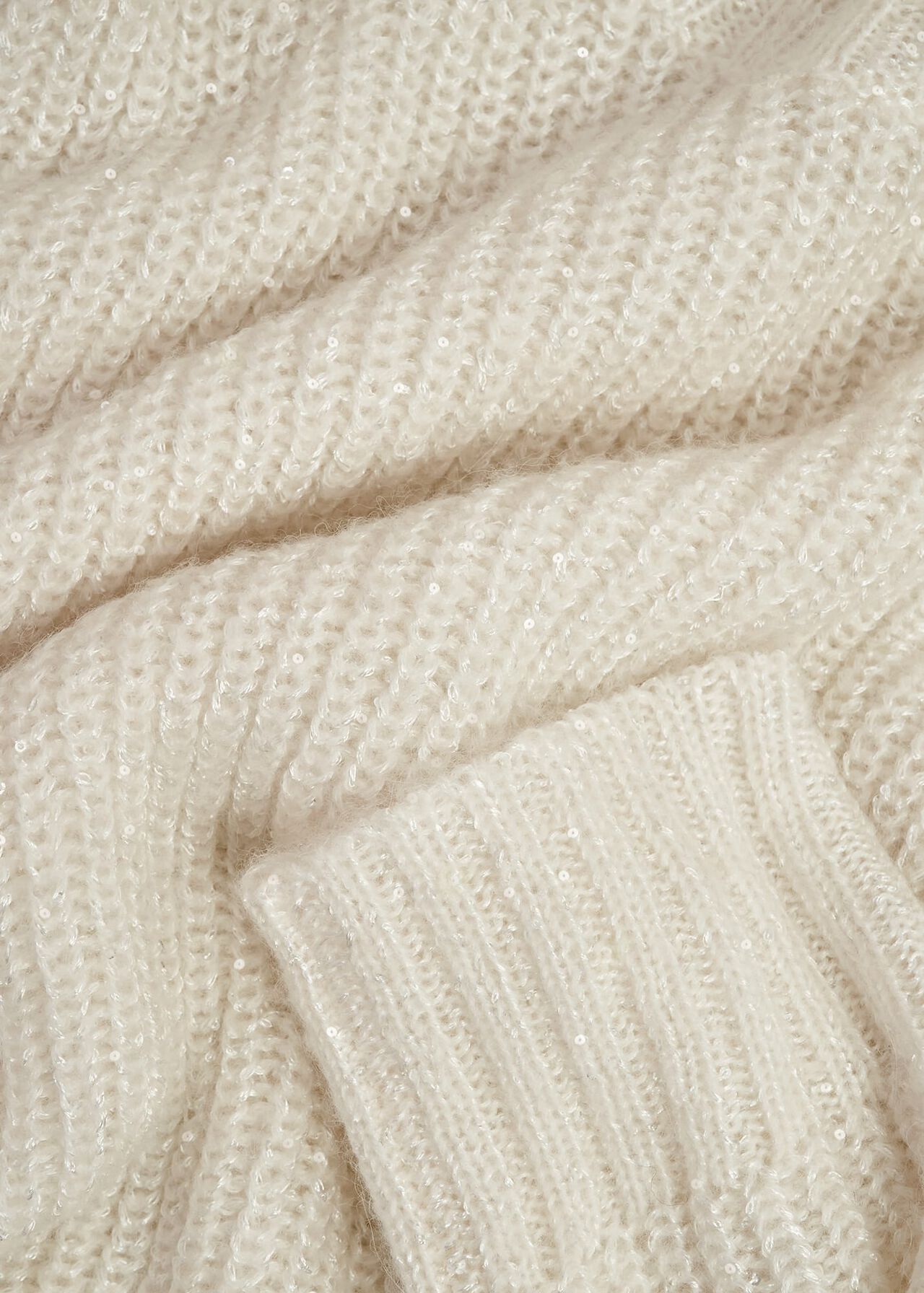 Marsha Sequin Sweater With Alpaca, Ivory, hi-res