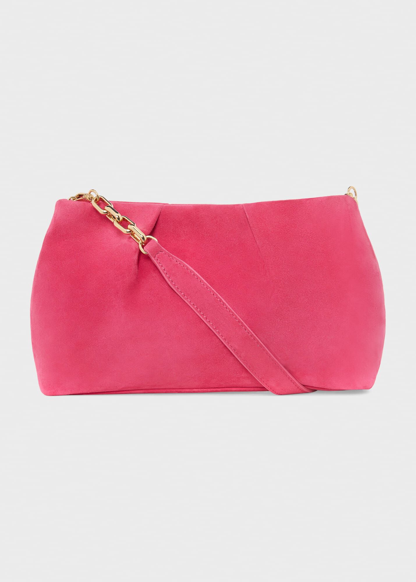 Pink Glitter Heart Shaped Crossbody Chain bag Cute Clutch Purses | Baginning