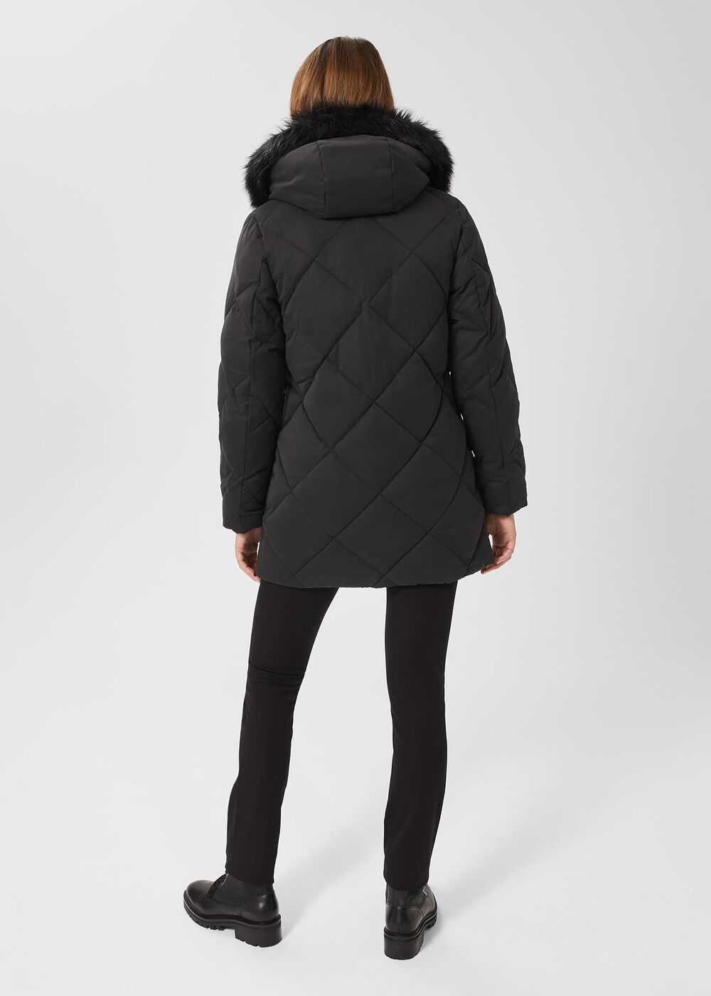 Loren Puffer Jacket With Hood, Washed Black, hi-res