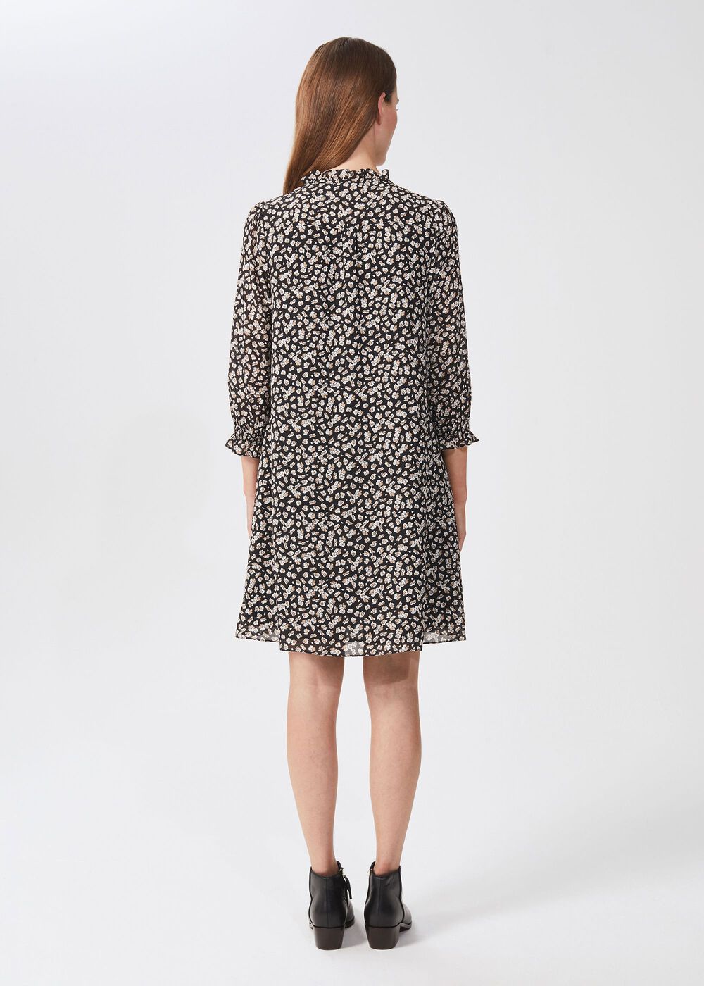 Stefania Floral Dress, Black Multi, hi-res