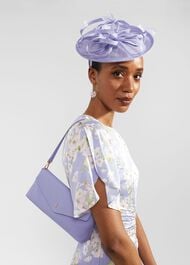 Greenwich Leather Clutch Bag, Lobelia Blue, hi-res