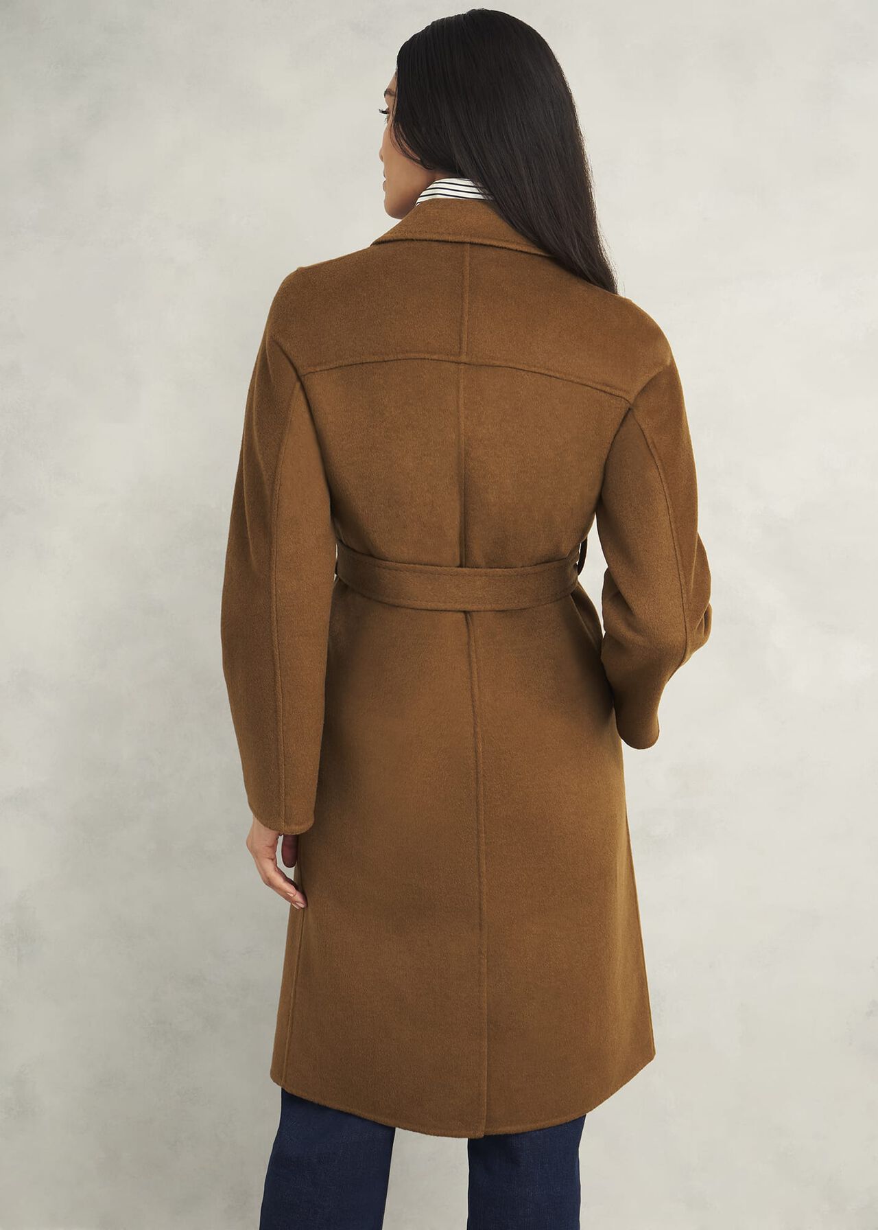 Lytham Wrap Coat With wool, Vicuna, hi-res