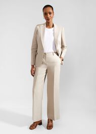 Roberta Linen Jacket, Neutral, hi-res