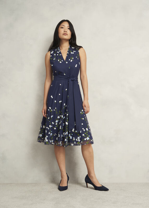Aria Floral Embroidered Dress