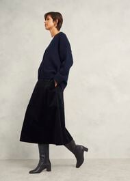 Caroline Knee Boots, Black, hi-res