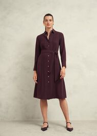 Robyn Shirt Dress, Malbec Purple, hi-res