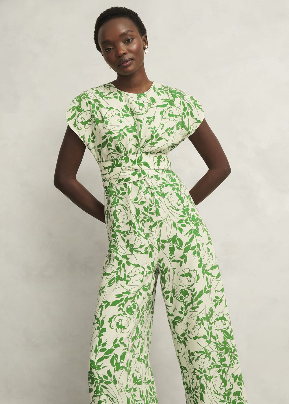 Cressida Jumpsuit, Cream Green, hi-res